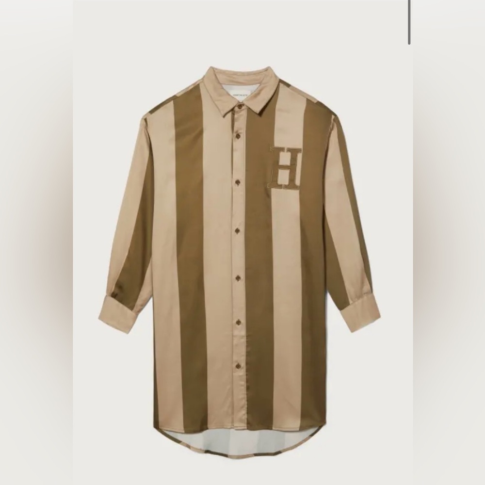 NWT Womens Shirt Dress - Olive Size Large - Picture 4 of 8